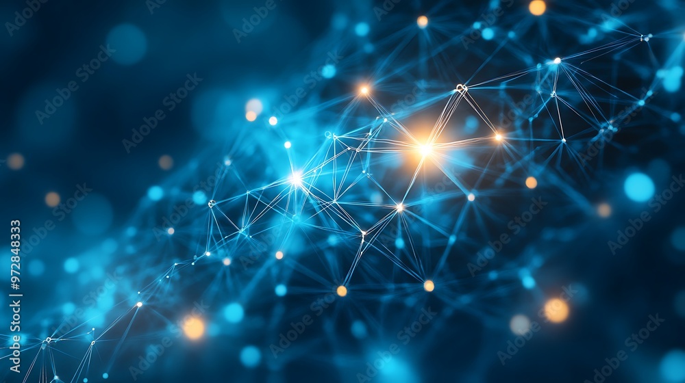 Abstract global network with interconnected dots and flowing lines in a complex plexus arrangement, highlighted on a subtle light background Abstract global network with interconnected dots and flowing lines in a complex plexus arrangement, highlighted on a subtle light background
