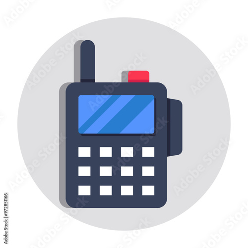 Creative design icon of walkie talkie 