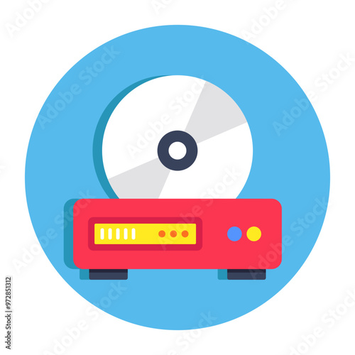 A beautiful design icon of cd rom