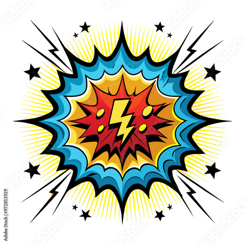 Vibrant Comic Explosion Graphic