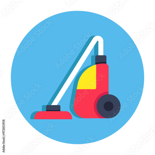 A colored design icon of vacuum cleaner 