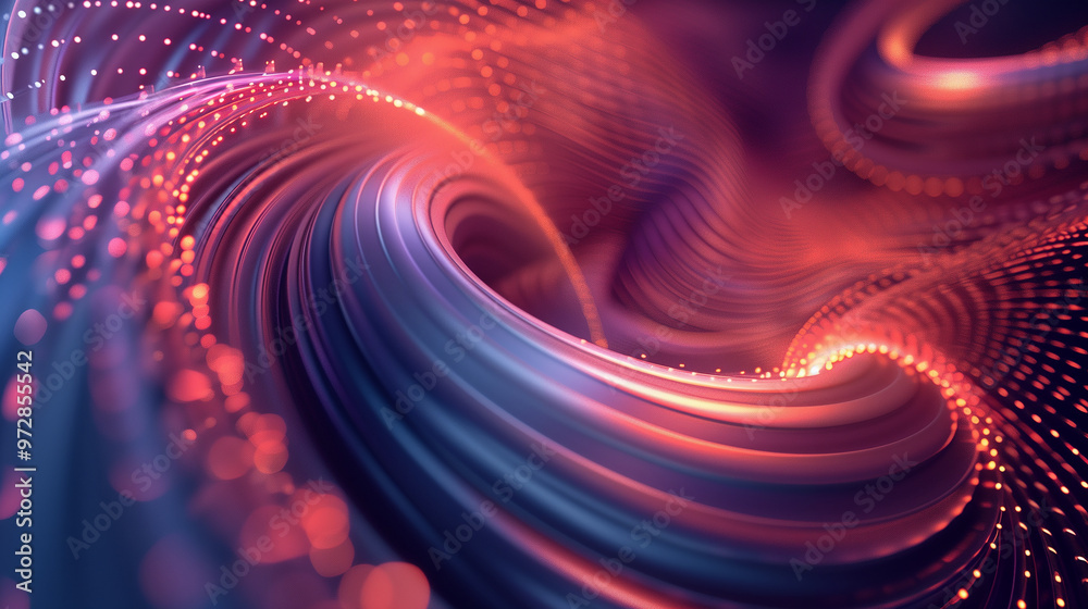 A colorful swirl of light and dark blue and red A colorful swirl of light and dark blue and red