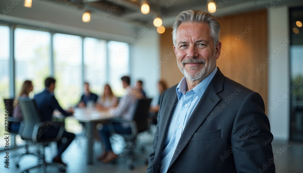 Middle-aged executive in a modern office, exuding confidence and leadership with a warm, inviting atmosphere.
Middle-aged executive in a modern office, exuding confidence and leadership with a warm, inviting atmosphere.