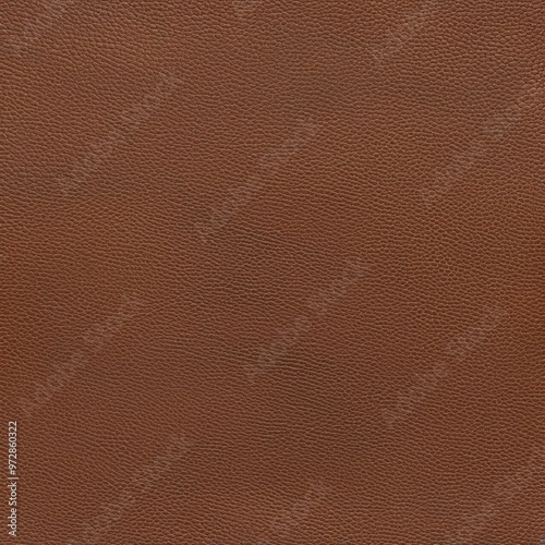 A close-up shot of a brown leather surface with fine details and texture