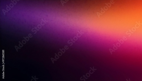 Grainy Gradient Background with dark Orange, Pink, and Purple Noise Texture 