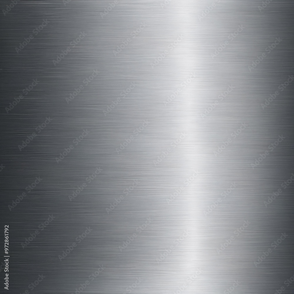 A smooth, brushed metal plate A smooth, brushed metal plate