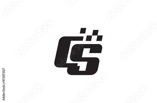 CS Letter Logo, letter cs logo design vector template, monogram logo, CS logo letter initial,
