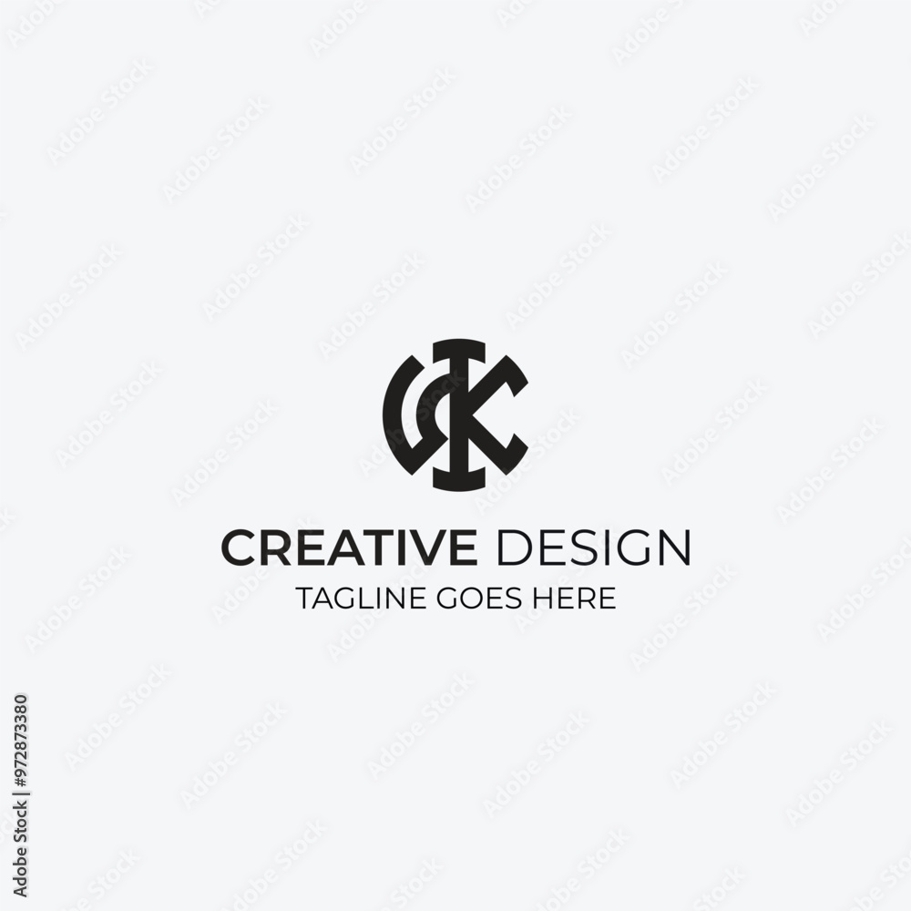Creative S I K lettermark minimal Logo Design Creative S I K lettermark minimal Logo Design