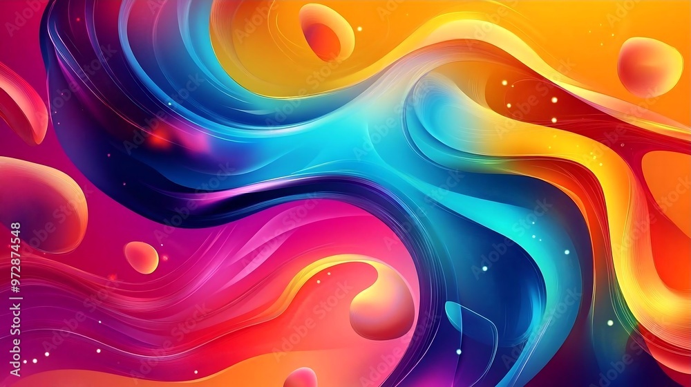 Abstract Colorful Swirling Pattern Background Abstract Colorful Swirling Pattern Background