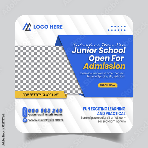 Professional Education Social Media Post Design Template