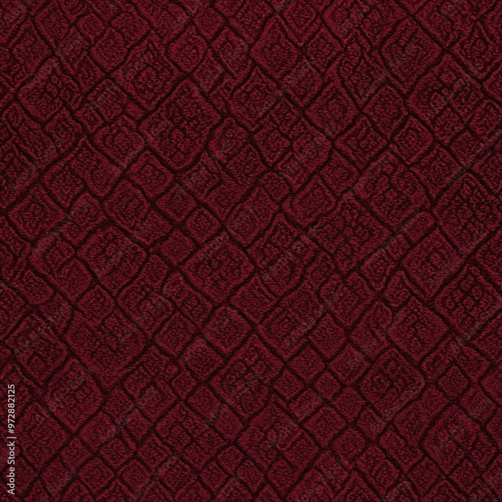 Close-up shot of red fabric featuring intricate patterns Close-up shot of red fabric featuring intricate patterns