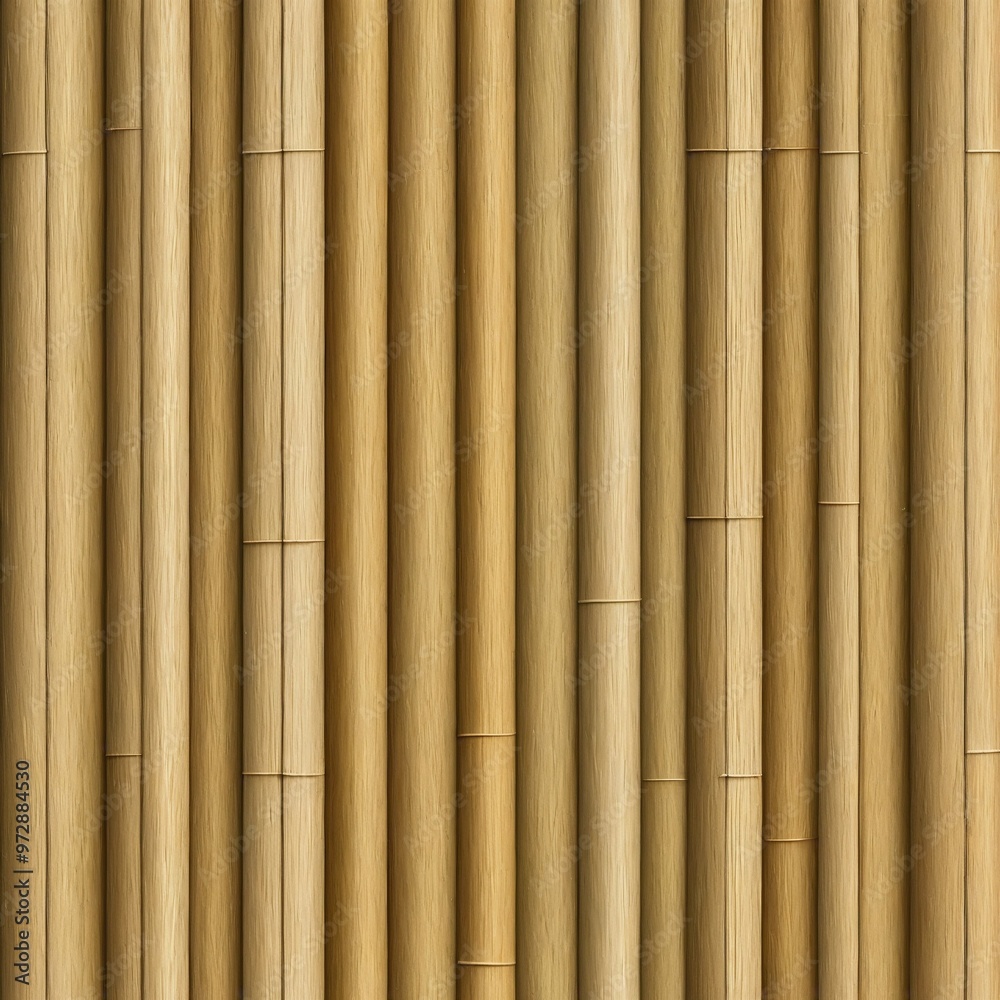 Fototapeta premium A detailed shot of bamboo wall texture and pattern