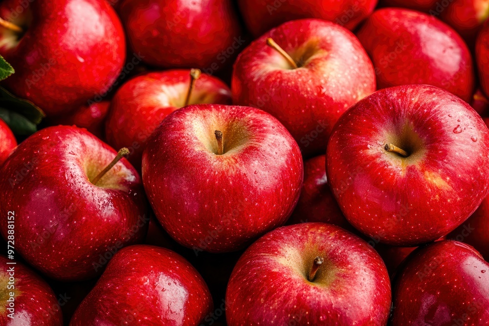 Lots of red apples. Tasty and juicy. Background of apples. High quality photo, ai Lots of red apples. Tasty and juicy. Background of apples. High quality photo, ai