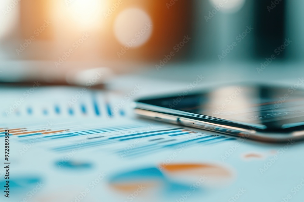 Obraz premium Close-up of a spending analysis app showing simplified categories for budgeting â€“ Gen Z client tracking daily expenses with ease, promoting financial literacy and responsibility, digital finance