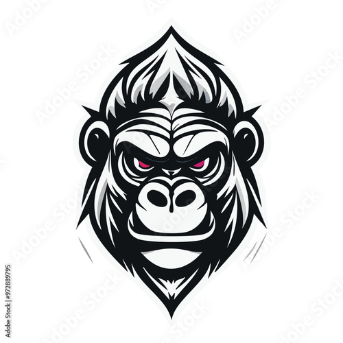 Lion head vector art, a tribal king symbol design