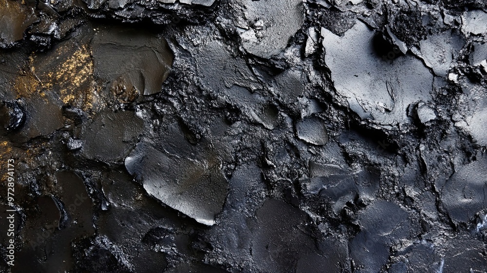 Abstract Black and Gold Textured Surface Abstract Black and Gold Textured Surface