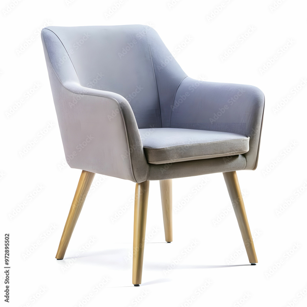 beautiful shot of a stylish grey chair isolated beautiful shot of a stylish grey chair isolated