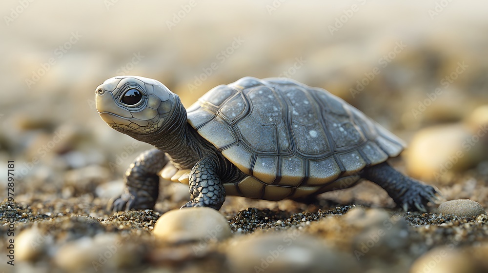 39. **Sweet 3D render of a baby turtle with tiny legs and a soft shell 39. **Sweet 3D render of a baby turtle with tiny legs and a soft shell