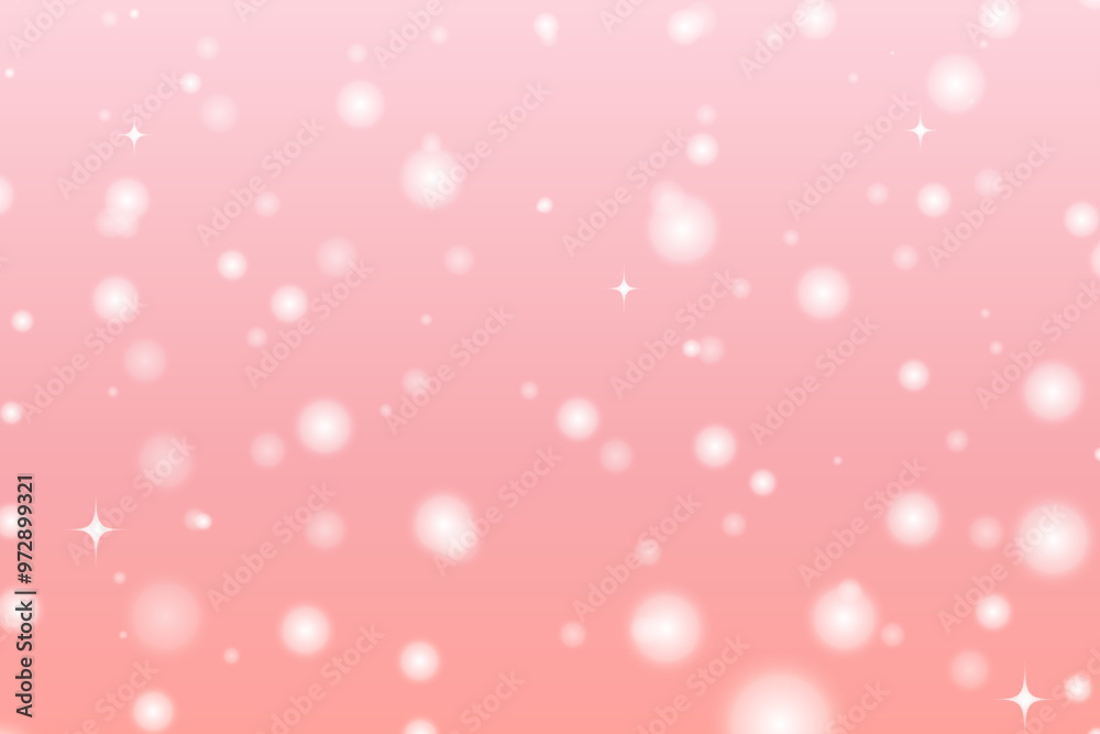 ピンクのグラデーションと光・雪のきれいな背景 ピンクのグラデーションと光・雪のきれいな背景