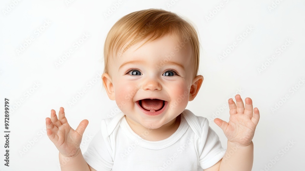 Adorable baby with joyful expression, showcasing innocence and happiness. Perfect for family, parenting, or childhood themes. Adorable baby with joyful expression, showcasing innocence and happiness. Perfect for family, parenting, or childhood themes.