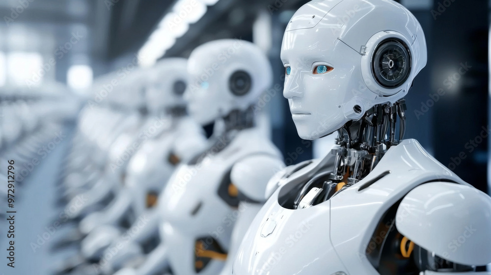 Advanced robotic systems performing repetitive tasks in an automated factory Advanced robotic systems performing repetitive tasks in an automated factory