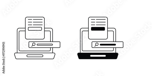 keywords set icon with white background vector stock illustration