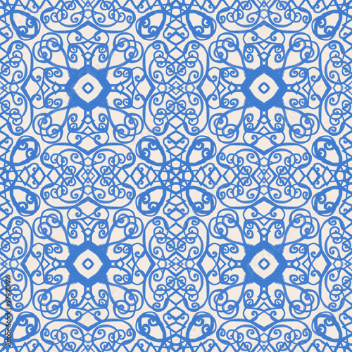 Folk abstract pattern seamless. Design for paper, fabric, interior decor and other users.