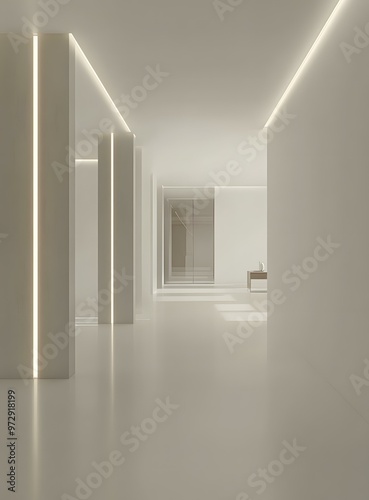 Modern Minimalist Interior Design with White Walls and Minimalist Furniture