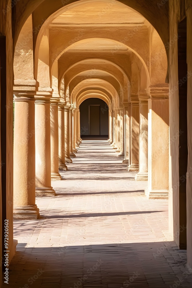Arches and Pillars of an Ancient Courtyard Arches and Pillars of an Ancient Courtyard