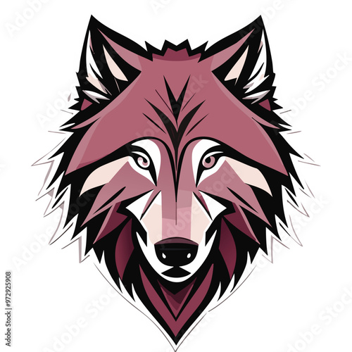 wolf head vector