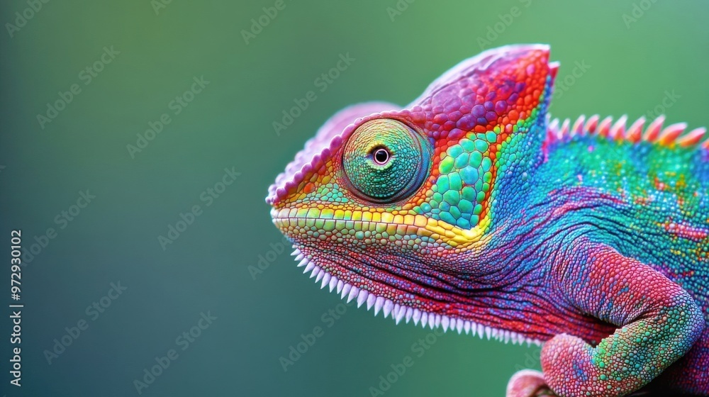 Obraz premium Half Color Chameleon.