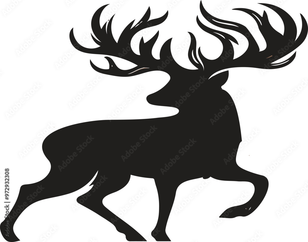 Obraz premium A deer vector art illustration 
