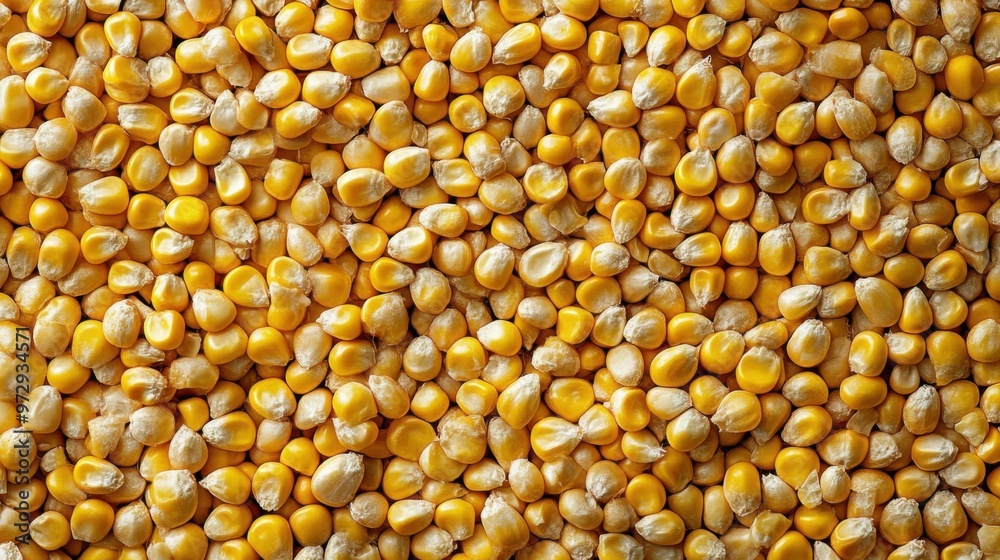 Closeup textured background of yellow kernels of ripe corn. Closeup textured background of yellow kernels of ripe corn.