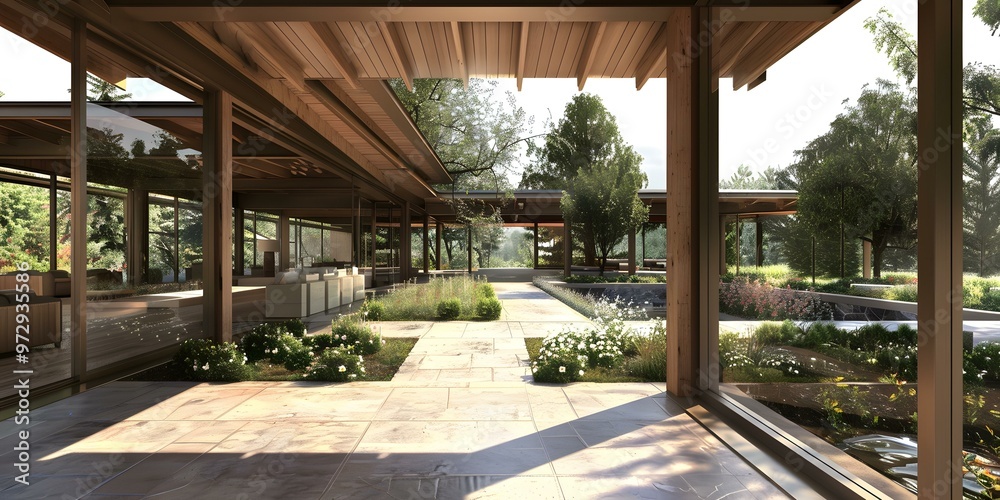 Modern Minimalist House with Patio and Garden Design Modern Minimalist House with Patio and Garden Design