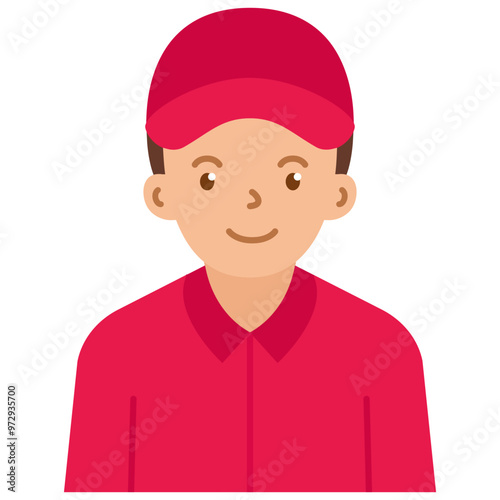 boy with red cap