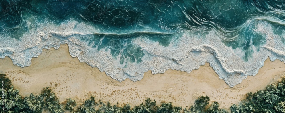 top view of the sea shoreline. top view of the sea shoreline.