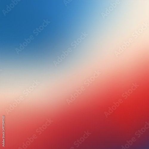 A smooth, abstract gradient blending red, white, and blue hues. Suitable for backgrounds, patriotic themes, digital art, design projects, or marketing materials.
