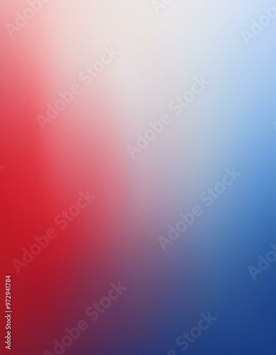 A smooth, abstract gradient blending red, white, and blue hues. Suitable for backgrounds, patriotic themes, digital art, design projects, or marketing materials.