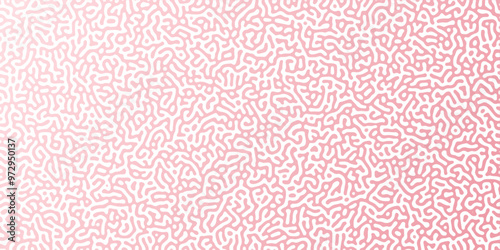 Abstract Reaction-diffusion or Turing pattern natural texture in coral pink gradient colour scheme. Linear design with biological shapes. Organic lines in memphis. abstract turing organic wallpaper.	