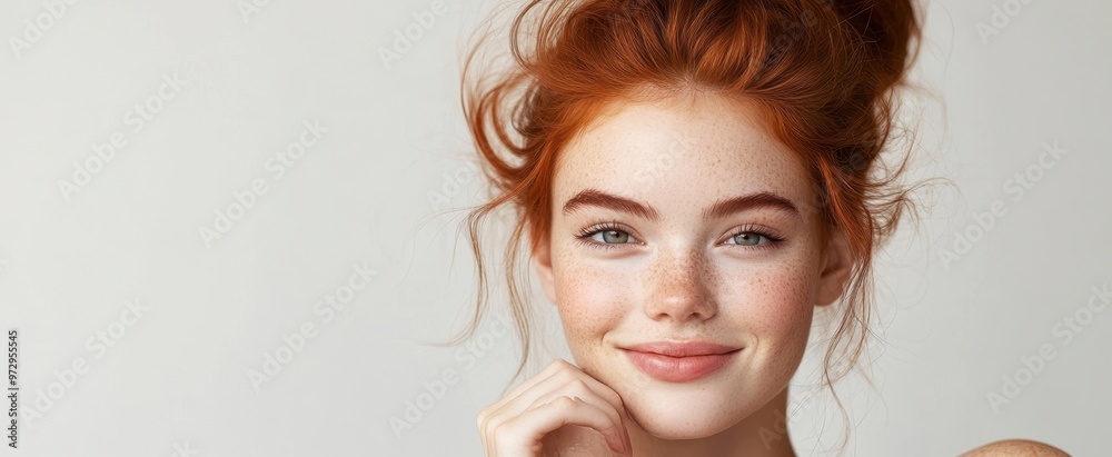 The Beautiful Redhead Smiling The Beautiful Redhead Smiling
