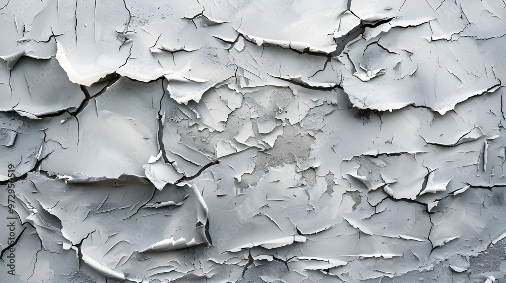 Cracked paint on the wall. Abstract background and texture for design. - Generated AI Cracked paint on the wall. Abstract background and texture for design. - Generated AI