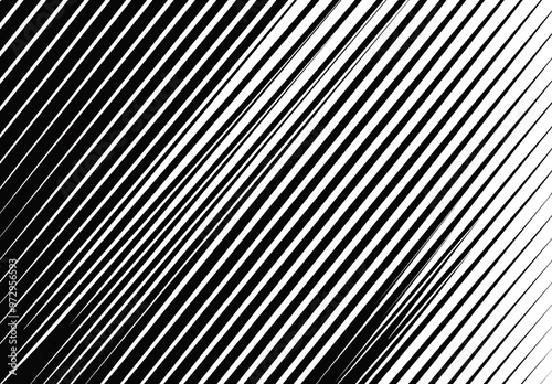 Tailoring concept. Image for your design close-up texture of black and white striped silk fabric at an angle.