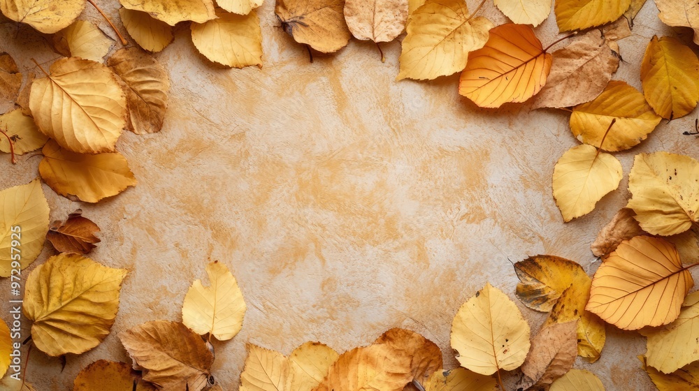 Autumn leaves background with copy space Autumn leaves background with copy space