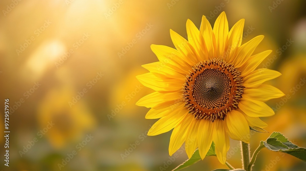 A macro view of a bright yellow sunflower with its textured center and surrounding petals in sharp focus, set against a muted, complementary background. A macro view of a bright yellow sunflower with its textured center and surrounding petals in sharp focus, set against a muted, complementary background.