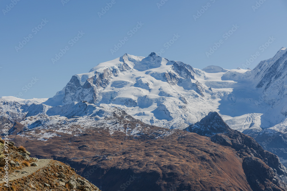 Fototapeta premium landscape with snow