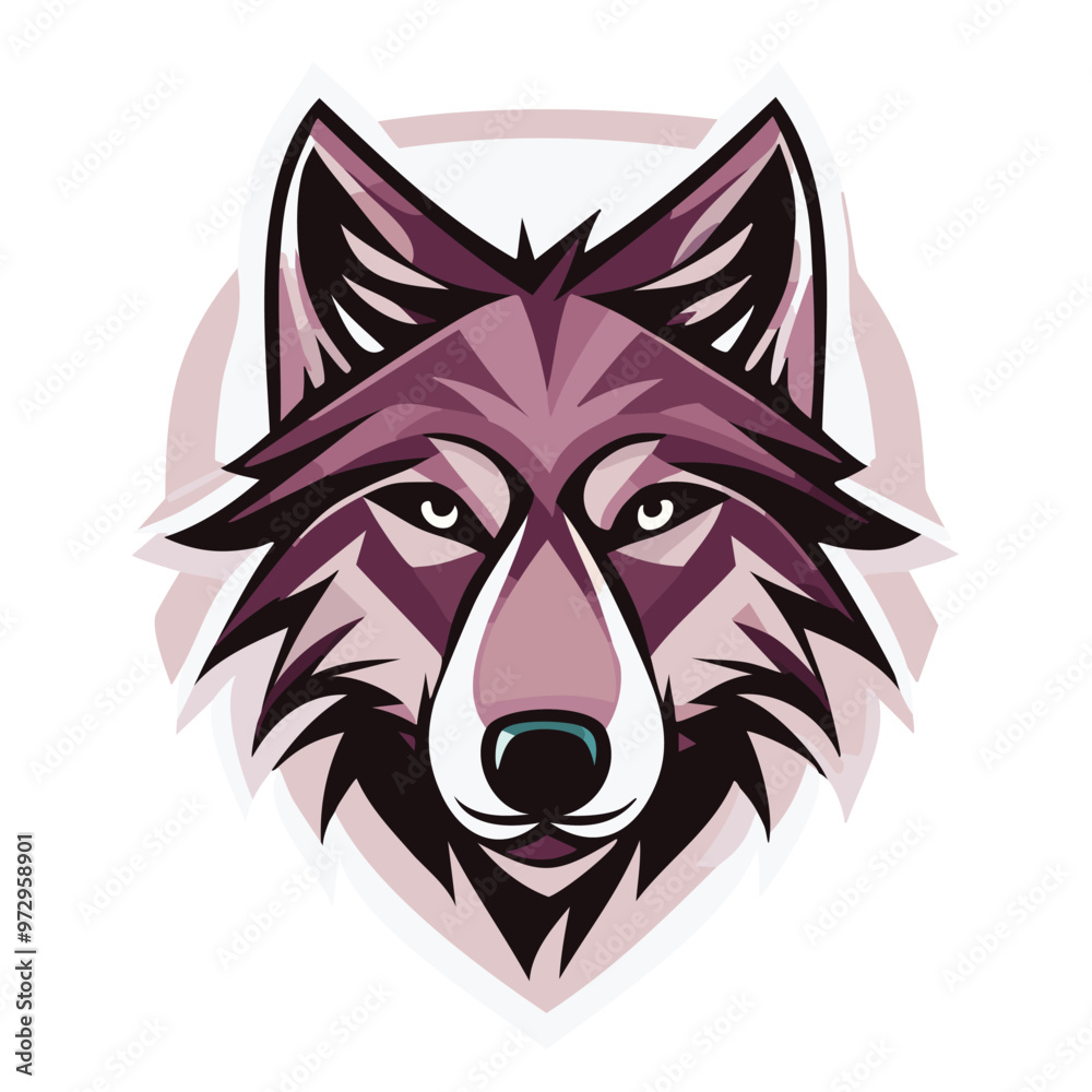 Obraz premium wolf head mascot