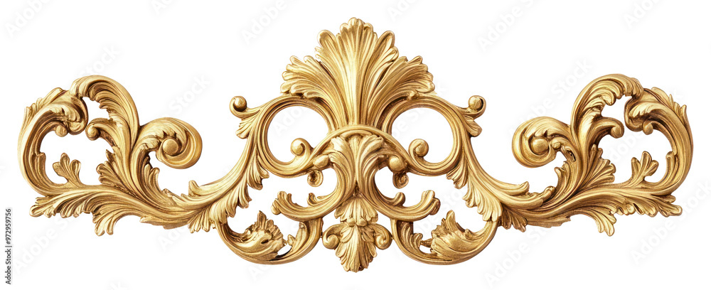PNG Ornate gold decorative flourish PNG Ornate gold decorative flourish