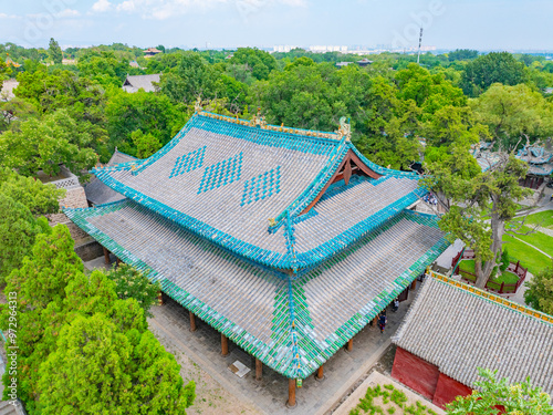 Aerial photography of Jin Temple in Taiyuan, Shanxi photo