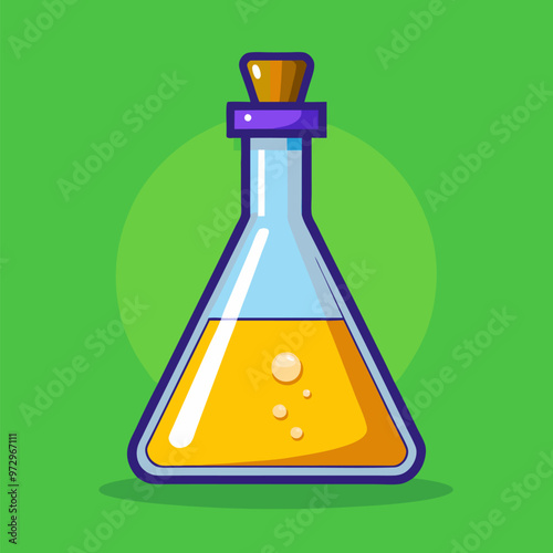 Conical Flask with Chemical