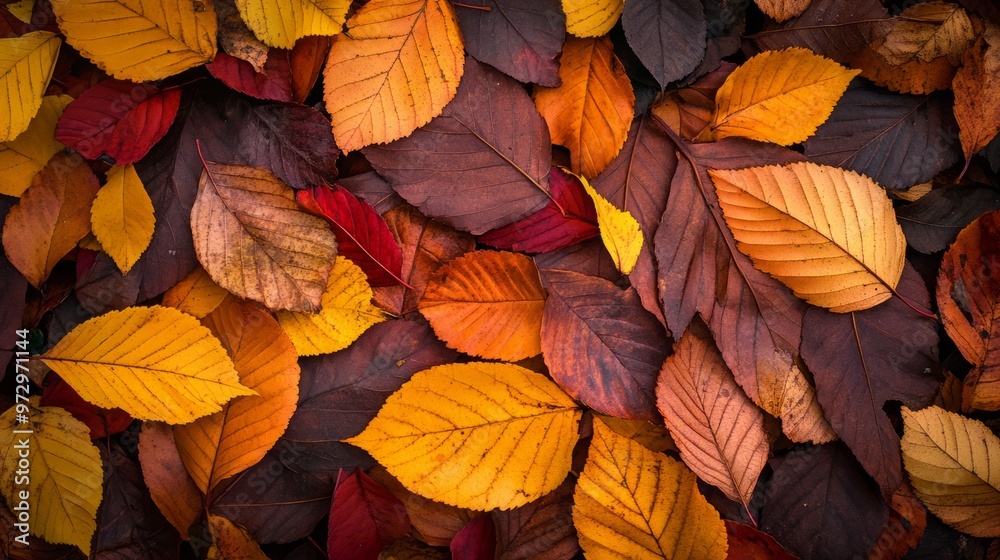 Autumn leaves background with copy space Autumn leaves background with copy space